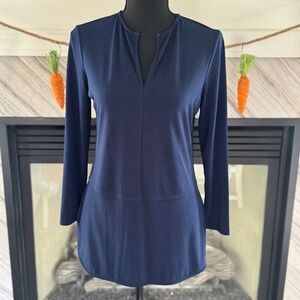 Ralph Lauren Petite‎ Tunic Top Long Sleeve V-Neck Career Casual PS